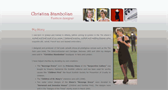 Desktop Screenshot of christinastambolian.com